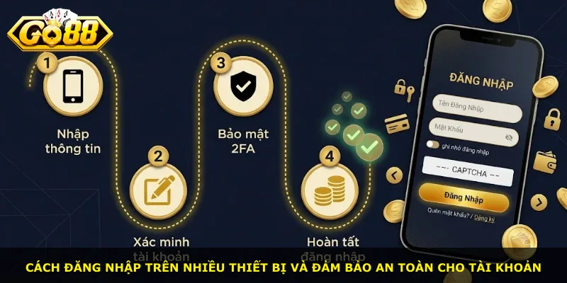 Cách đăng nhập trên nhiều thiết bị và đảm bảo an toàn cho tài khoản