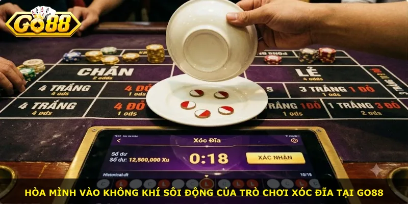 Hòa mình vào không khí sôi động của trò chơi xóc đĩa tại Go88