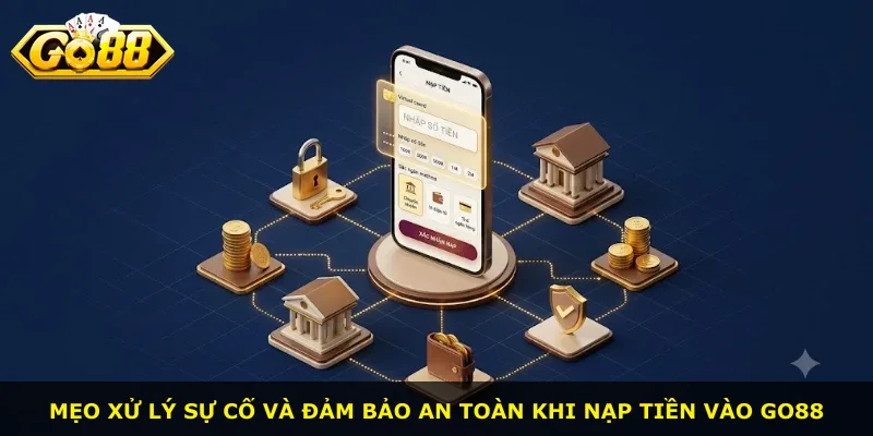 Mẹo xử lý sự cố và đảm bảo an toàn khi nạp tiền vào Go88