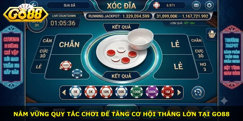 Nắm vững quy tắc chơi để tăng cơ hội thắng lớn tại Go88