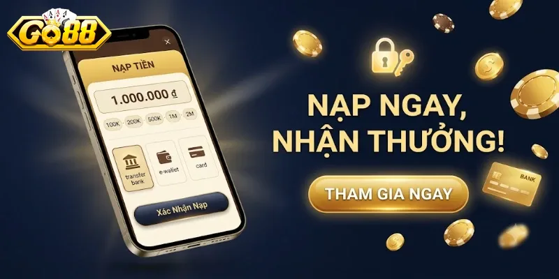 Nạp Tiền Go88 An Toàn, Nhận Thưởng Nhanh Chóng Chỉ Trong Vài Phút