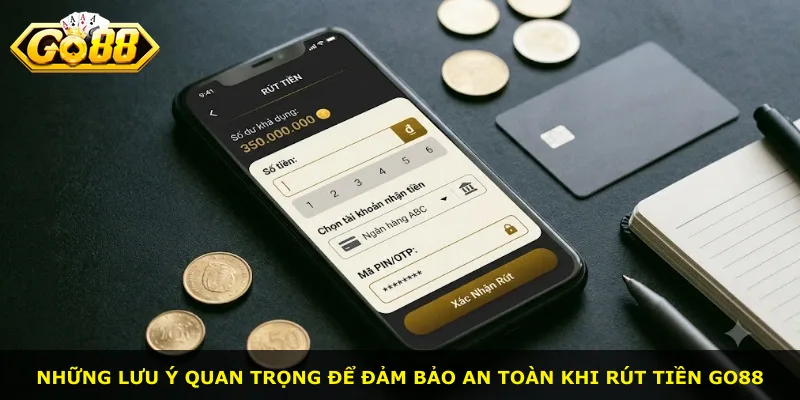 Những lưu ý quan trọng để đảm bảo an toàn khi rút tiền Go88