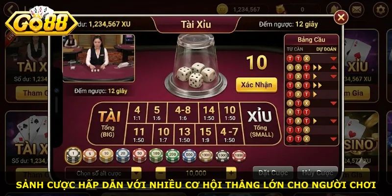 Sảnh cược hấp dẫn với nhiều cơ hội thắng lớn cho người chơi