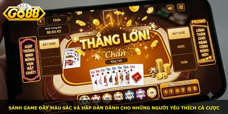 Sảnh game đầy màu sắc và hấp dẫn dành cho những người yêu thích cá cược