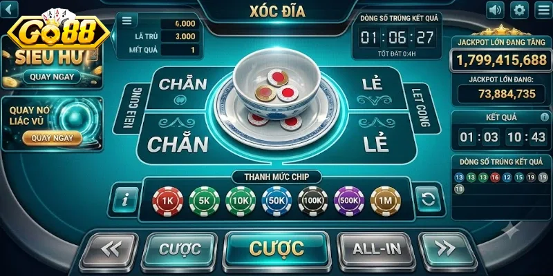 Xóc Đĩa Live Go88 Trải Nghiệm Cực Đã Với Dealer Thật Mỗi Ngày