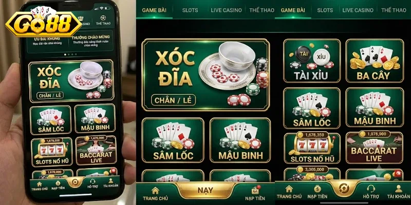 Xóc Đĩa Live Siêu Tốc Go88 Giải Trí Cực Đã, Thưởng Lớn Liền Tay